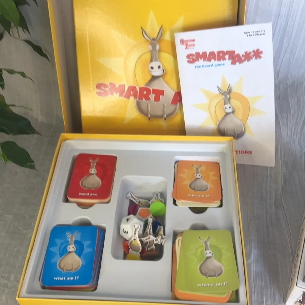 Lot of 3 party games-SMART ASS, You are a Liar , Icons-Woman who play to win